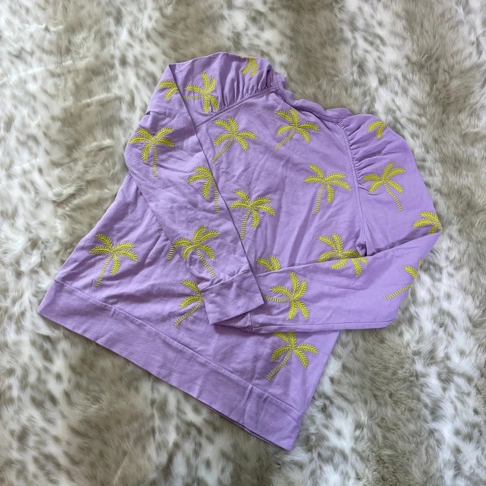 Lilly Pulitzer Playful Purple Pineapple Aldean Crew Neck Sweater - Picture 7 of 7